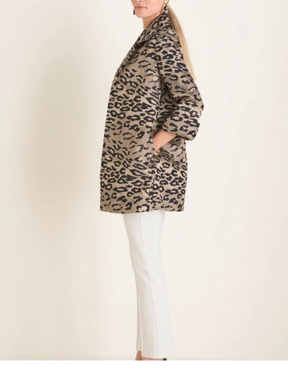 Chico’s Animal Print Open Topper Jacket - Picture 3 of 7